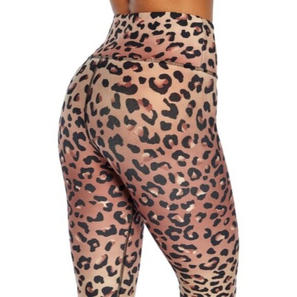 Jessica Simpson Ombre Leopard Print Cropped Leggings Women's Large - Picture 3 of 6